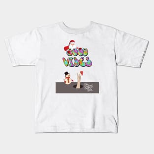 CHRISTMAS ! GOOD VIBES ONLY Kids T-Shirt